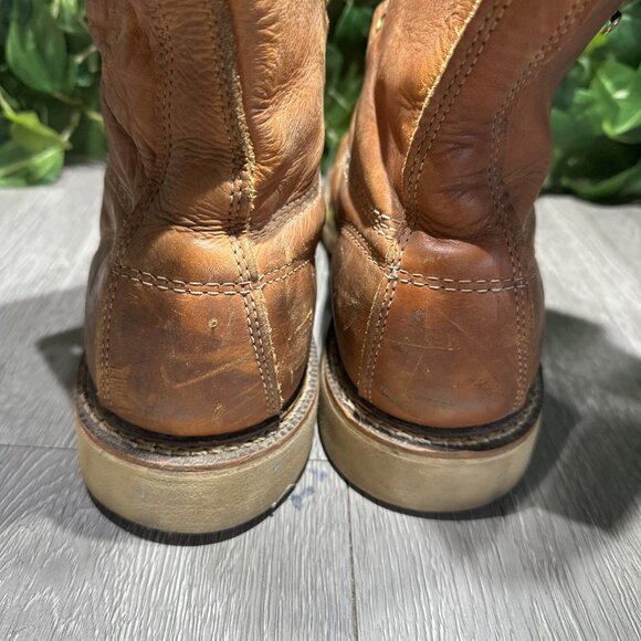 THOROGOOD AMERICAN HERITAGE 8″ TOBACCO MOC TOE MEN WORK BOOTS SIZE 11.5 Soft Toe main image 4